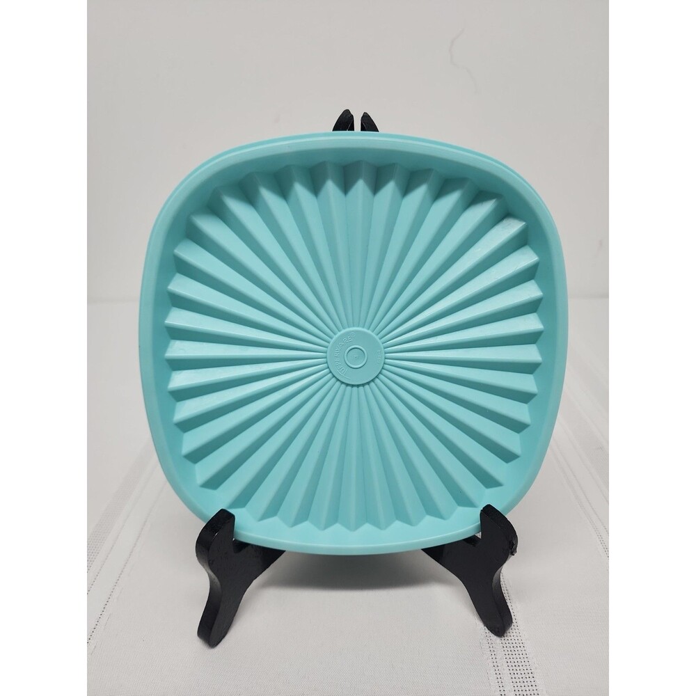 Vintage 1970's Tupperware Servalier Replacement Lid #839 In Teal Made In The USA